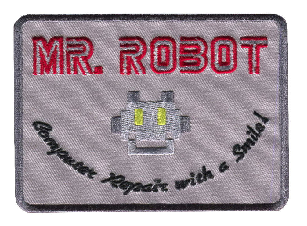 Mr Robot Computer Repair With a Smile Cosplay Costume Patch - Titan One