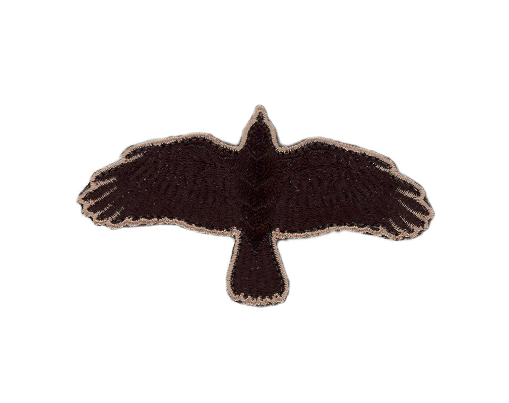 Iron on Black Odin Raven Flying Crow Vikings Valhalla Patch - Titan One