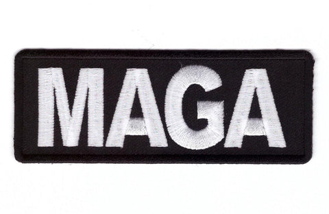 Black MAGA Make America Great Again Jacket Biker Patch