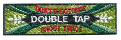 Velcro Double Tap Mint Gum Tactical Morale Patch - Titan One