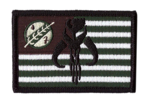 Boba Fett Bounty Hunter Flag Tactical Patch