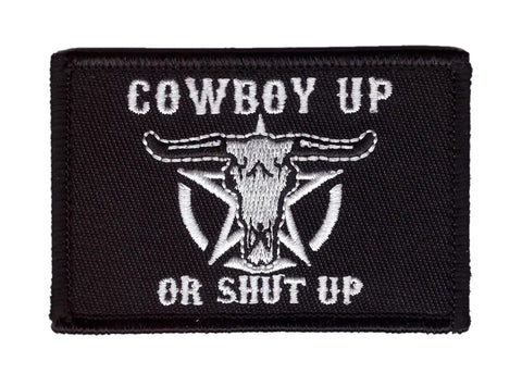 Tactical Cowboy Up or Shut Up Flag Operator Patch