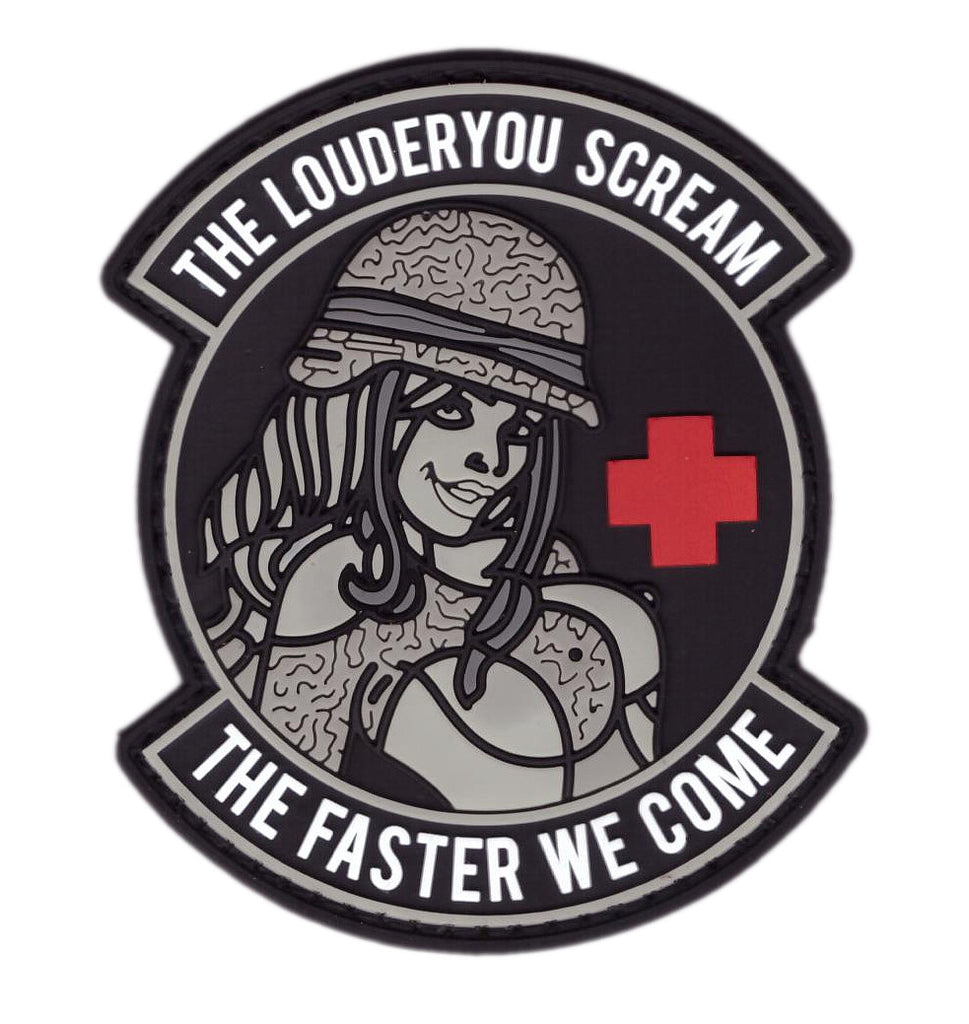Velcro PVC Louder You Scream Faster We Help Military Morale Patch - Titan One