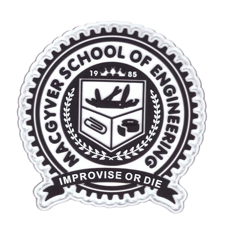 PVC MacGuyver School of Engineering Tactical Morale Patch