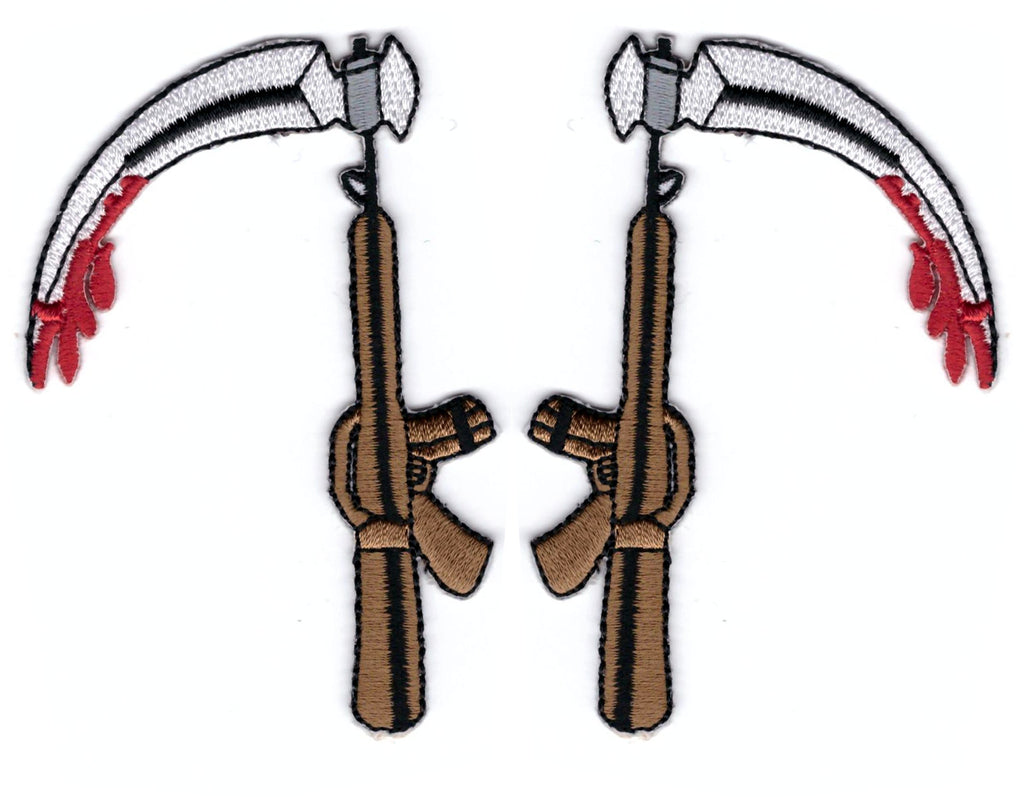 Jacket Collar Scythes Biker Outlaw Rebel Motorcycles MC Sons Anarchy Patch Set - Titan One