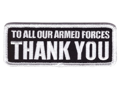 Velcro To Our Armed Forces THANK YOU Vet Tactical Patch - Titan One