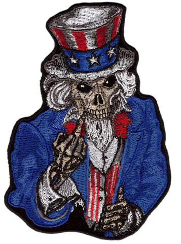 Middle Finger Uncle Sam Biker Jacket Patch - Titan One