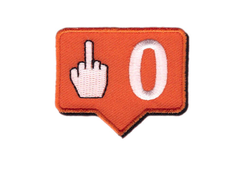 Velcro Instagram Icon Zero Fucks Given Tactical Morale Patch - Titan One